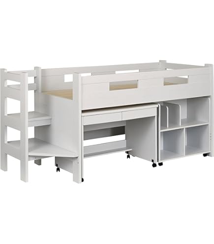 Amazon.co.jp: IKEA SMÅSTAD ロフトベッド、90x200cm、ホワイトペール